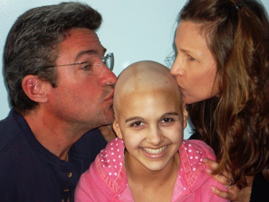 John and Vicki kiss my dome during treatment at Cottage Hospital in March 2008.